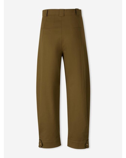 Max Mara Green Wide Straight Trousers