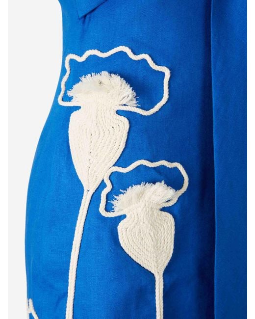 Robe Midi Inopportune ANDRES OTALORA en coloris Blue