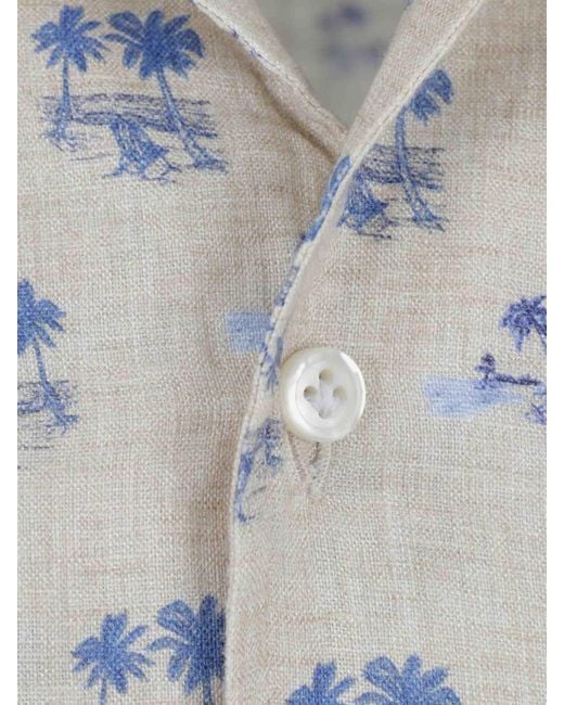 Santa Eulalia White Printed Shirt for men