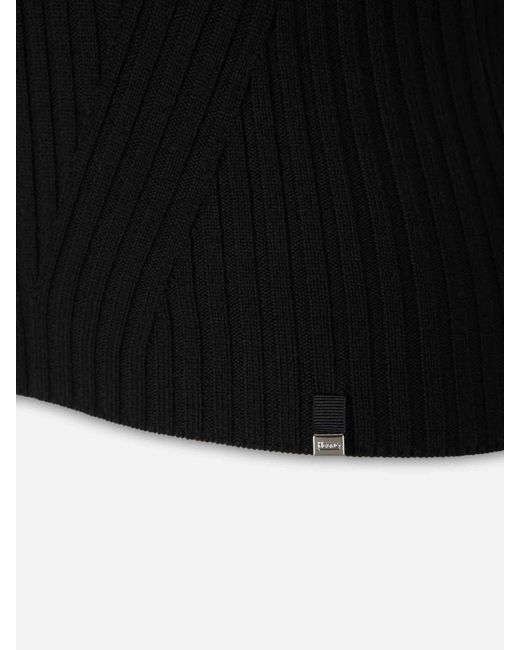Herno Black Short Sleeve Sweater