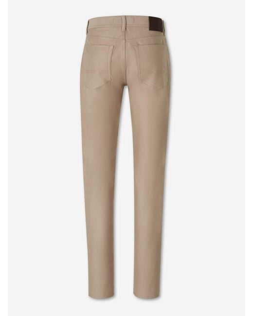 Brioni Natural Merano Cotton Jeans for men