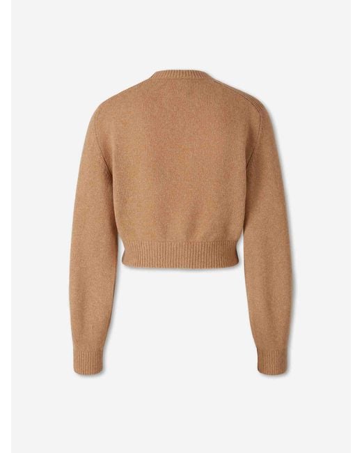 Khaite White Masie Knit Sweater