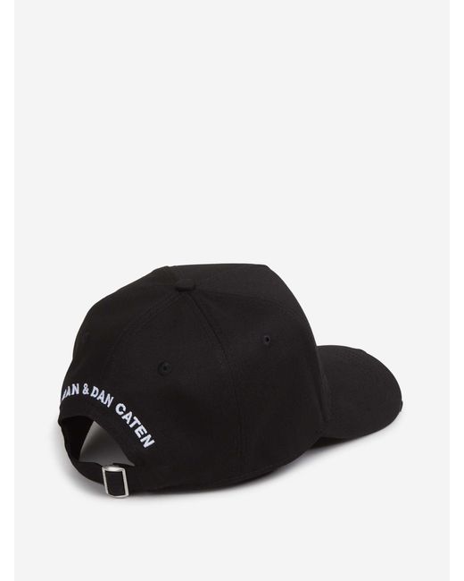 Berretto Logo di DSquared² in Black da Uomo