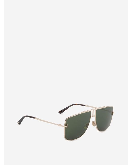 Tom Ford Green Aviator Sunglasses for men