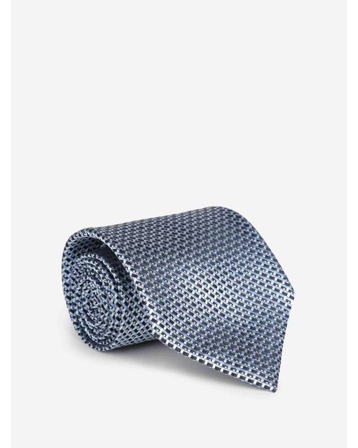 Corbata Texturizada Tom Ford de hombre de color Blue