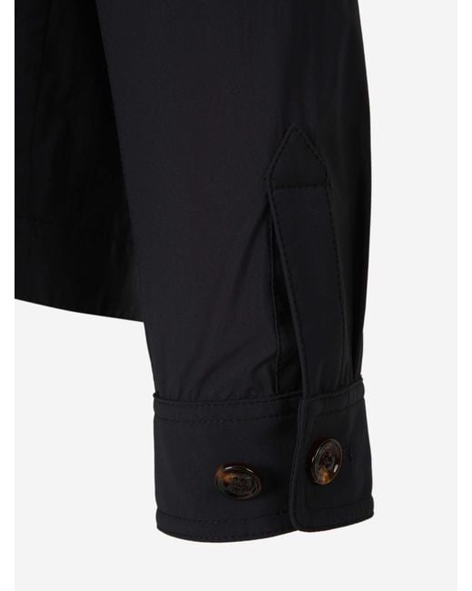 Moorer Blue Shirt Jacket Pockets for men
