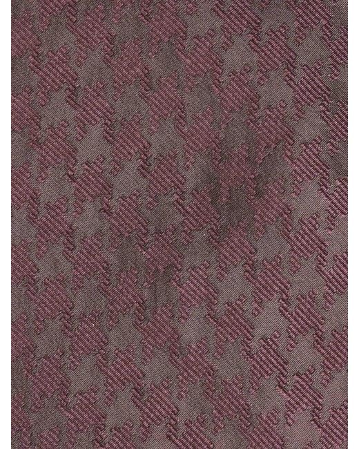 Tom Ford Brown Printed Silk Tie for men