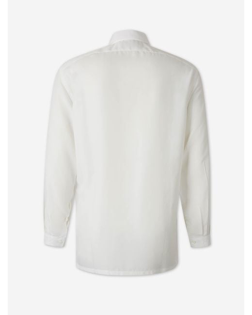 Setchu White Origami Shirt for men
