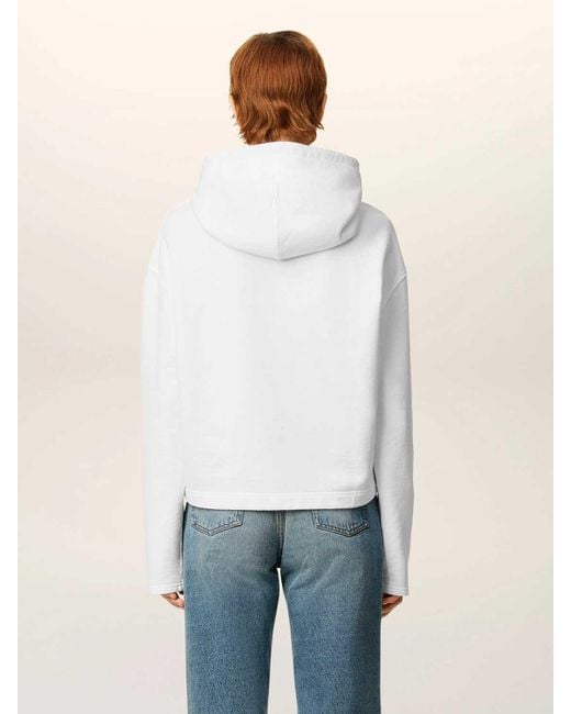 AMI White Hooded Sweatshirt Logo