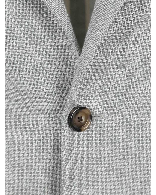 Lardini Gray Blazer Straight Wool for men