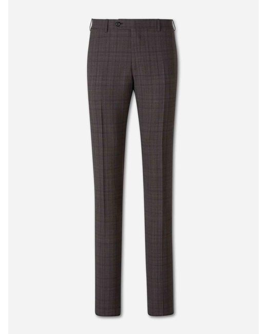 Canali Black Straight Wool Suit for men