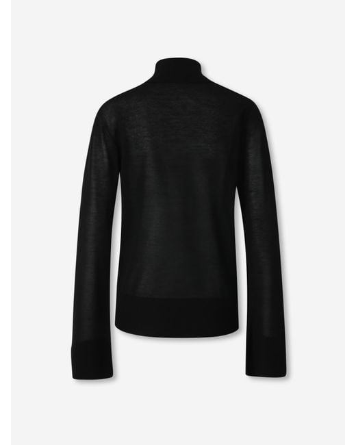 Totême  Black Turtleneck Sweater
