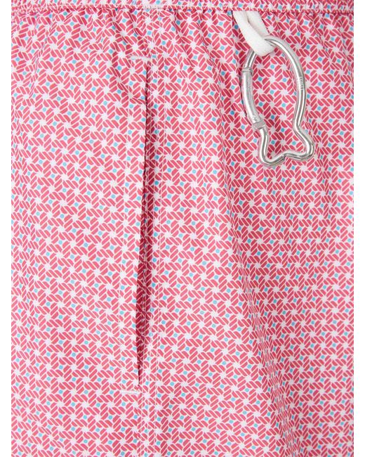Fedeli Pink Printed Swimsuit for men