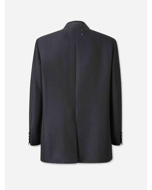 Americana Recta Work-In-Progress Maison Margiela de hombre de color Black
