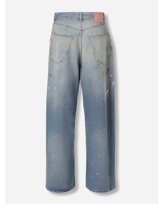 Jeans Anchos Acne de hombre de color Blue