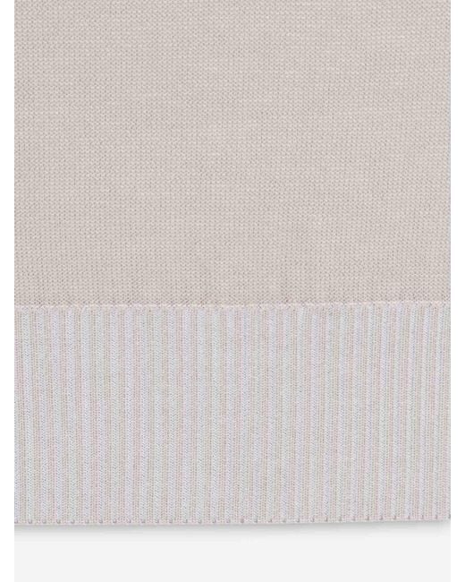 Santa Eulalia White Fine Knit Sweater for men