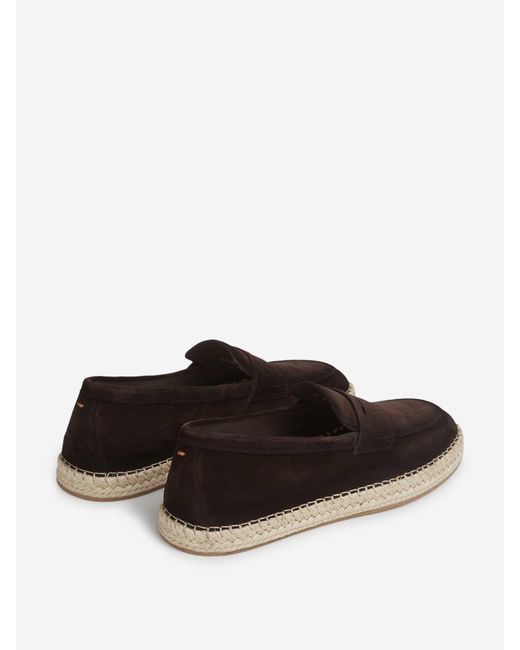 Santoni Multicolor Suede Espadrille Loafers for men