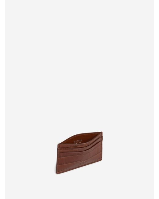 Tom Ford White Leather Cardholder for men