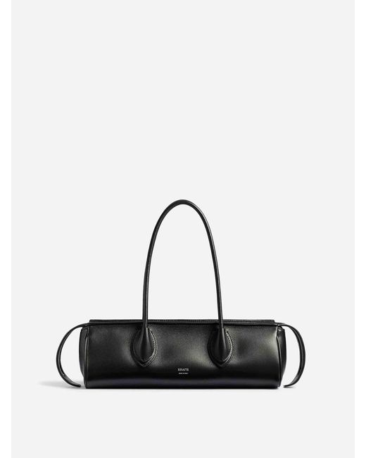 Khaite Black Rectangular Leather Bag