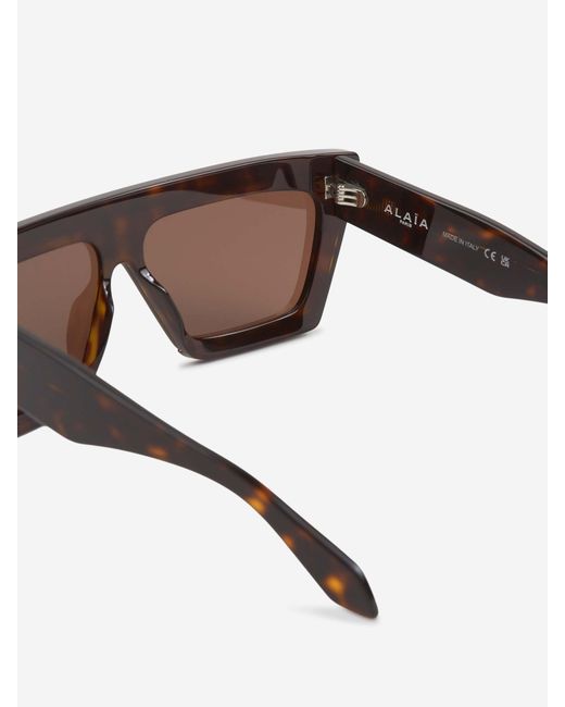 Alaïa Gray Square Sunglasses