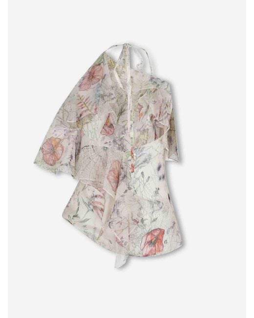 McQueen White Top Meadow Floral