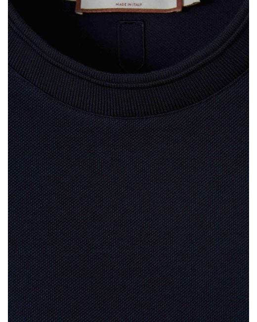 Canali Blue Camiseta. Essential Cotton T-Shirt for men