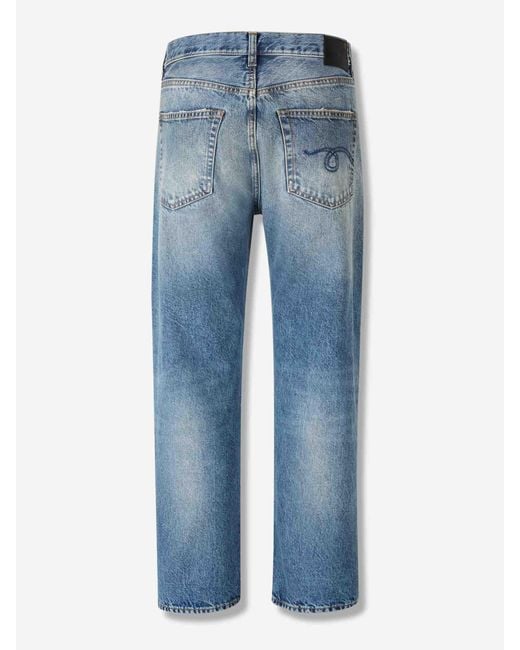 R13 Blue Straight Jeans