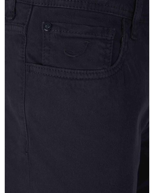 Jacob Cohen Blue Straight Leg Trousers for men