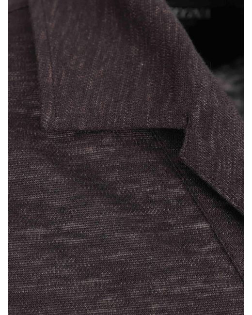 Zegna Black Polo Punto for men