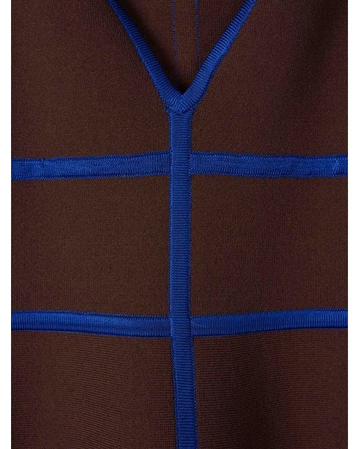 Staud Purple Knit Strappy Dress