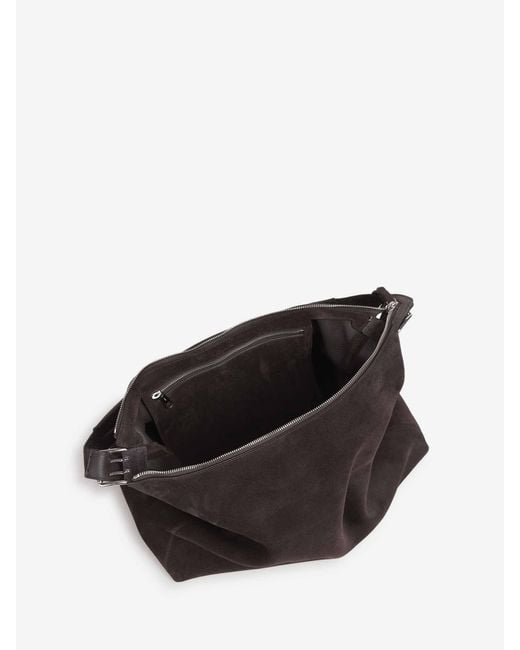 Lemaire Black Maxi Hobo Bag for men