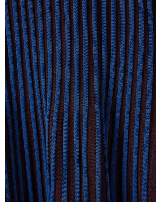 Staud Blue Claretta Knit Dress