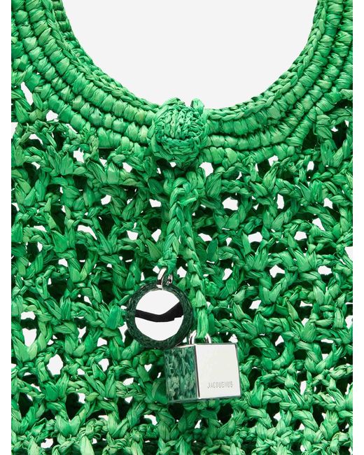 Le Petit Carré Spiaggia Borsa A Mano di Jacquemus in Green