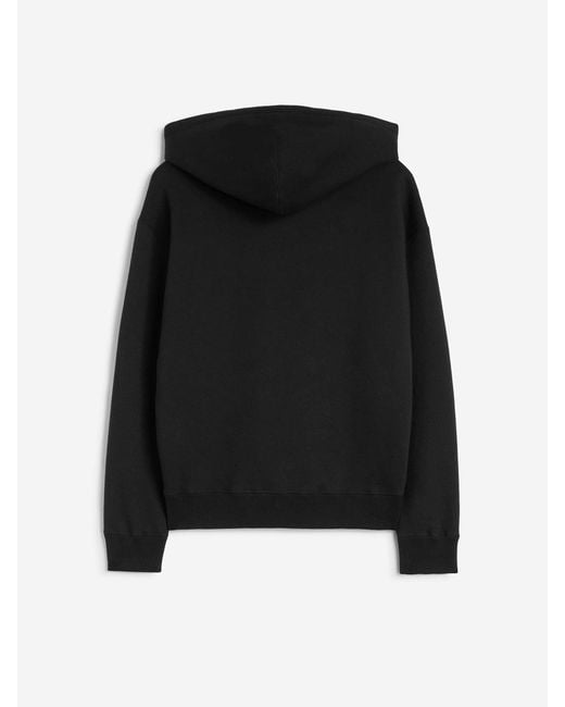 Jil Sander Black Cotton Hoodie for men