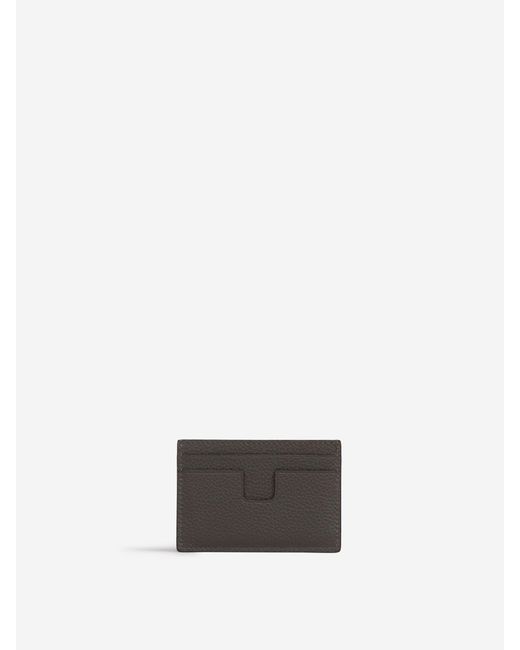 Tom Ford White Leather Card Holder for men