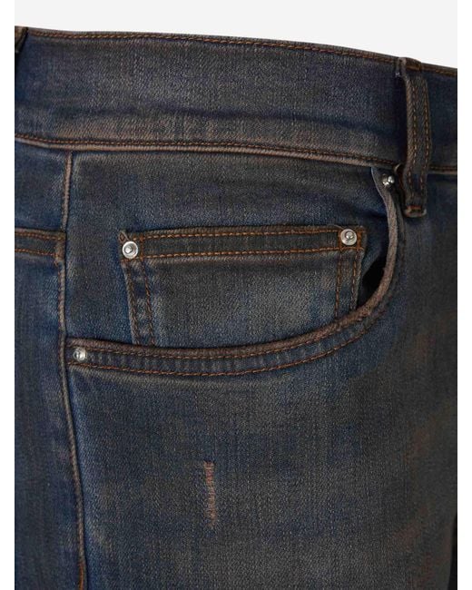 Amiri Blue Jeans Ultrasuede Mx1 for men