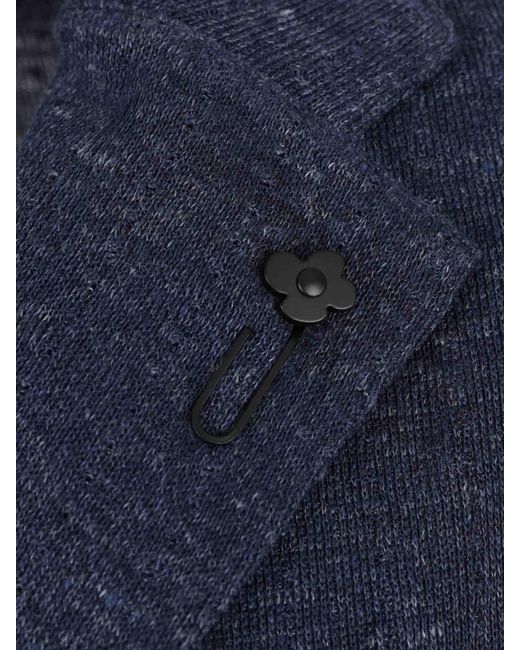 Lardini Blue Blazer Straight Dot for men