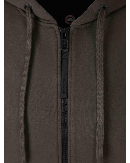 Sudadera Cremallera Capucha Canada Goose de hombre de color Black