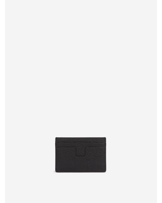 Tom Ford White Leather Cardholder for men