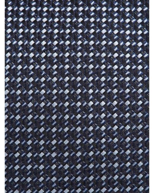 Brioni Blue Textured Tie for men