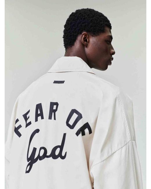 Fear Of God White Cotton Windbreaker for men