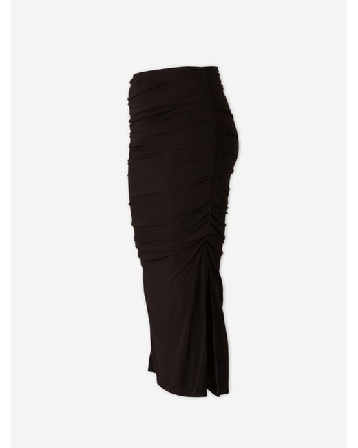 Cult Gaia Black Dany Midi Skirt