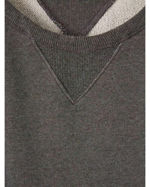 Sudadera Cuello Redondo Maison Margiela de hombre de color Gray