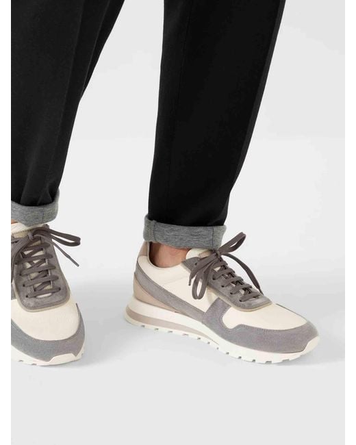 Brunello Cucinelli Wildleder-Sneaker in White für Herren