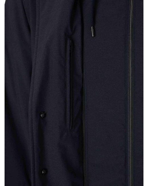 Herno Blue Blazer Efect Coat for men