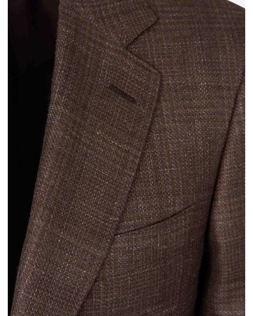 Canali Brown Blazer Straight for men