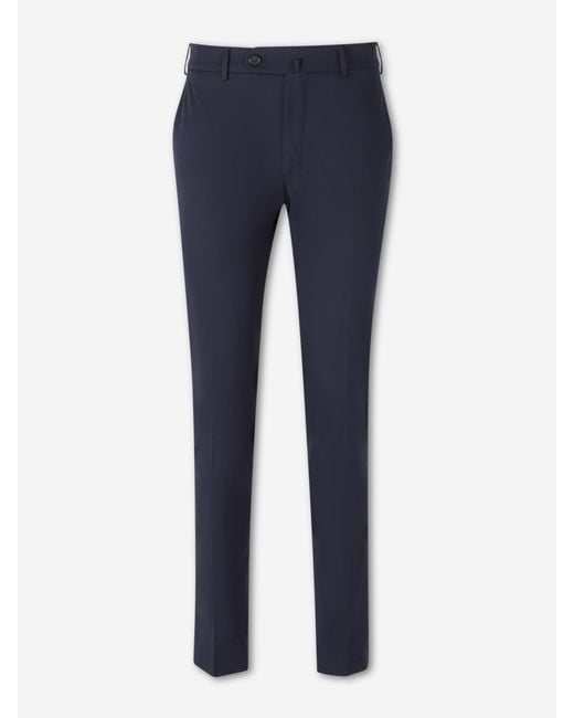 Incotex Blue Straight Chino Trousers for men