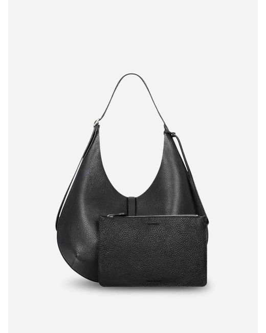 Courreges Blue Leather Hobo Bag
