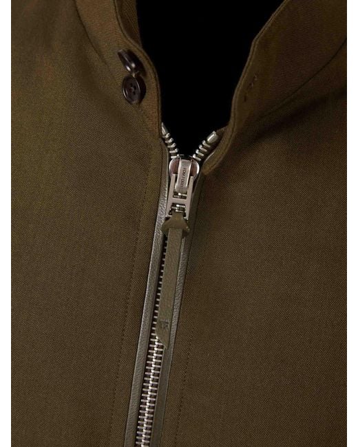 Tom Ford Green Harrington Cashmere Jacket for men