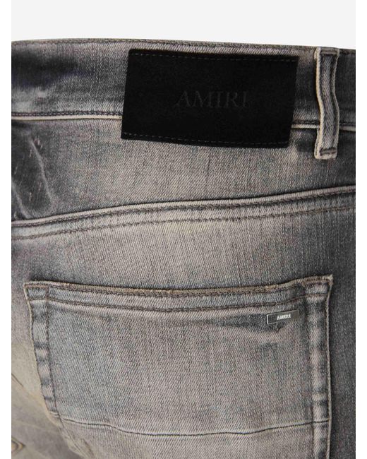 Amiri Gray Flannel Jeans Mx1 for men